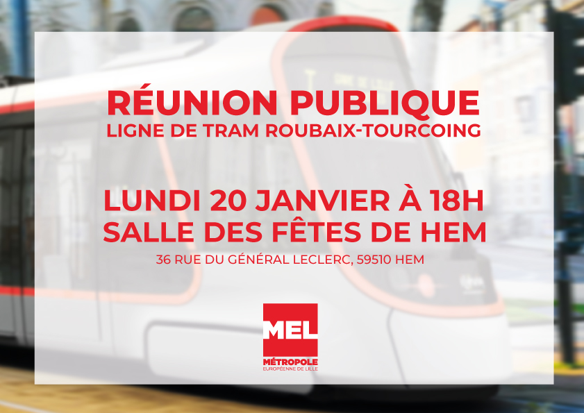 Réunion publique Tramway Roubaix Tourcoing Ville de Neuville en Ferrain